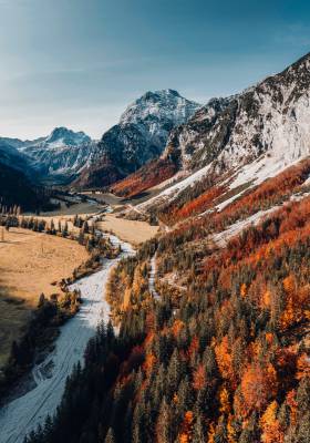 Herbstlandschaft im Naturpark Karwendel