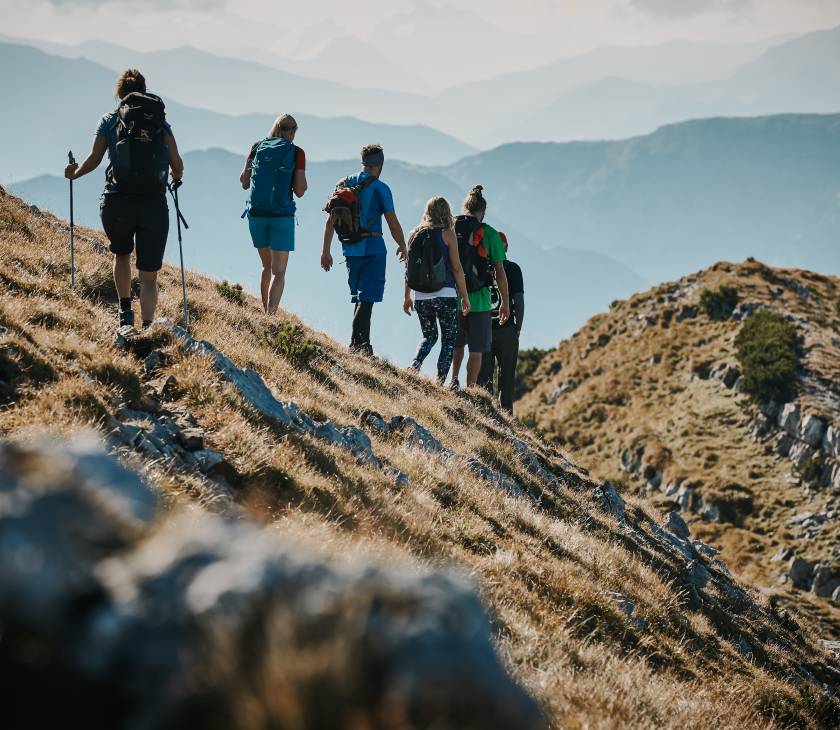 Gruppe von Wanderern in Tirol 